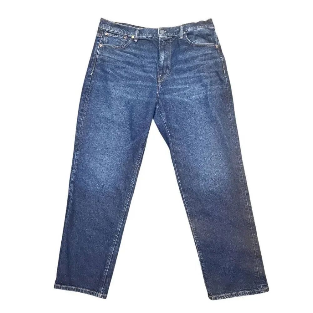 American Eagle Jeans Men's 36 x 32 Blue Easyflex Loose Lyocell Dark Wash